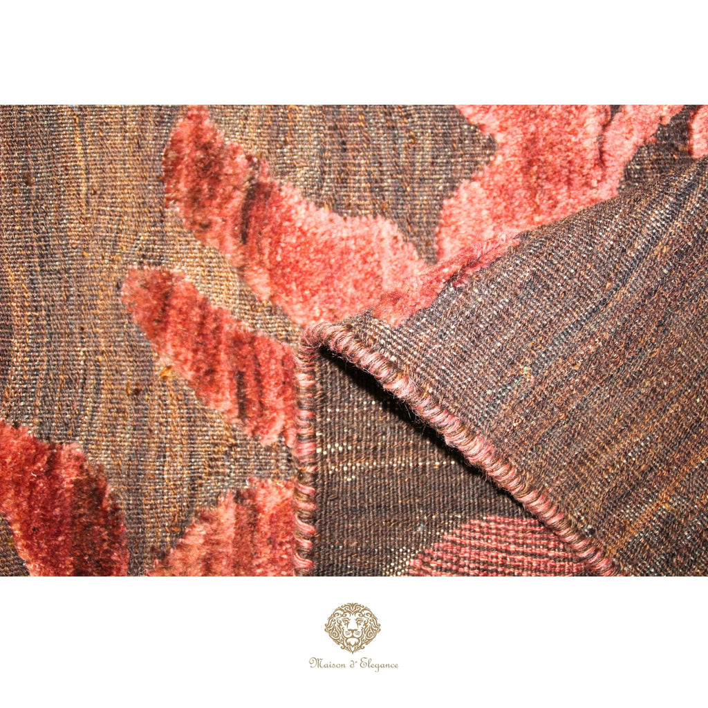 Alfombra Moderna Moharamat de lana con diseño contemporáneo 194 x 158 cm