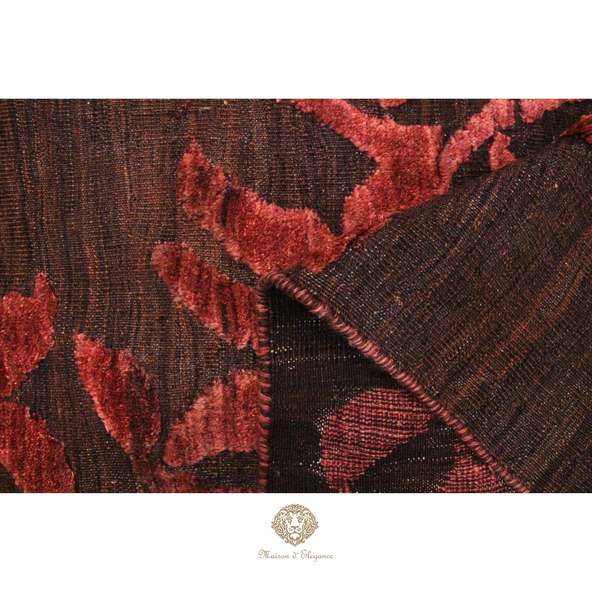 Alfombra Moderna Moharamat de lana con diseño contemporáneo 194 x 158 cm