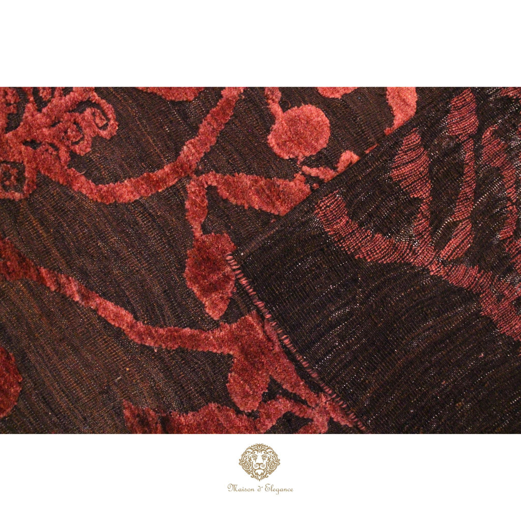 Alfombra Moderna Moharamat de lana con diseño contemporáneo 194 x 158 cm