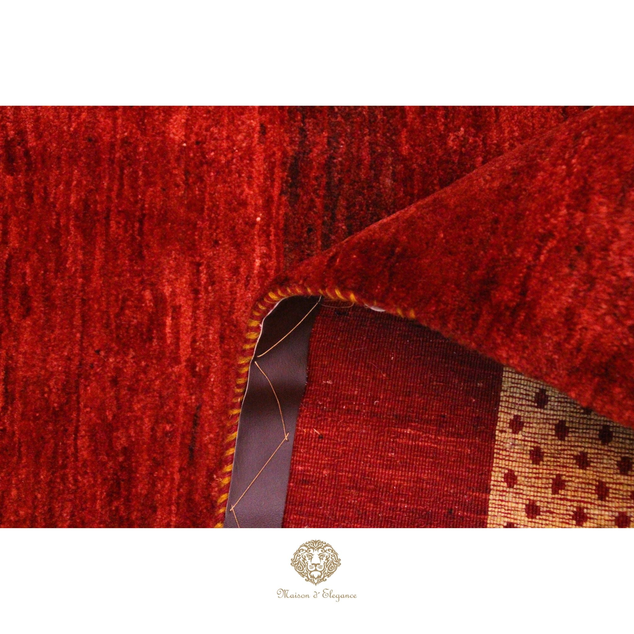 Alfombra Luribaf Lisa Roja Lana 100% 196 x 140 cm