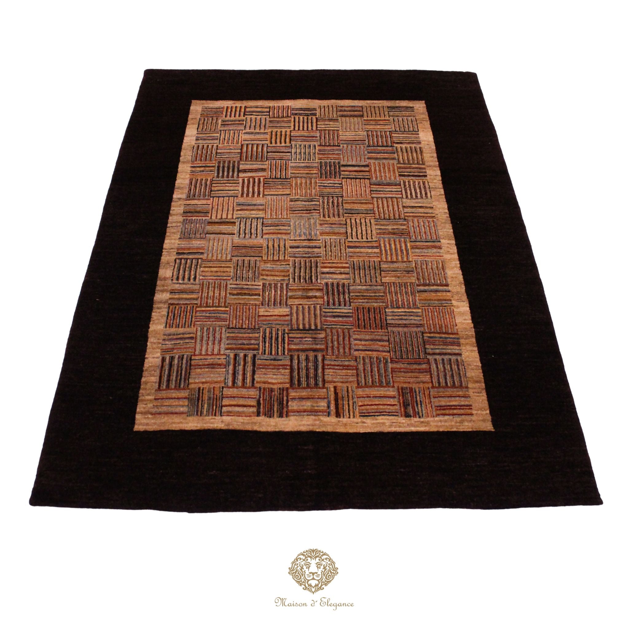 Alfombra Ziegler Lana Diseño Geométrico a rayas 202 x 152 cm