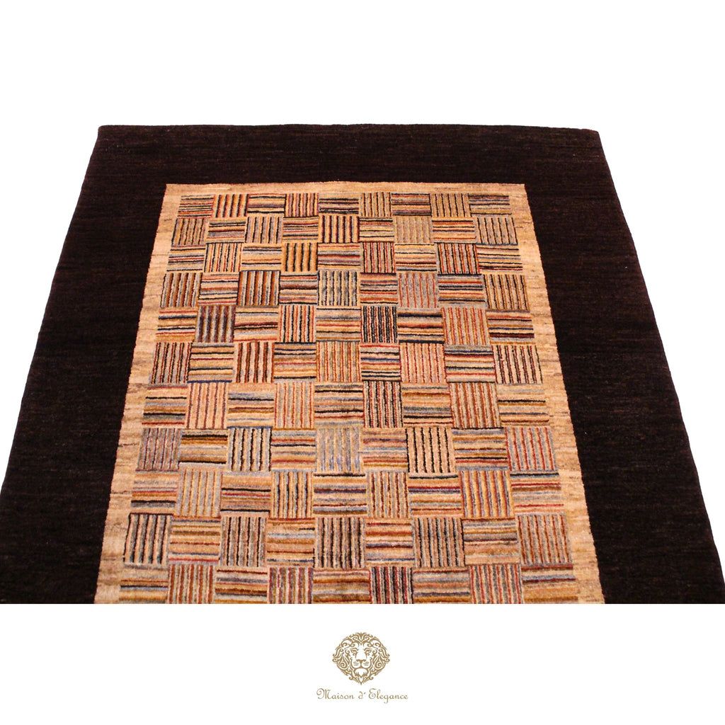 Alfombra Ziegler Lana Diseño Geométrico a rayas 202 x 152 cm