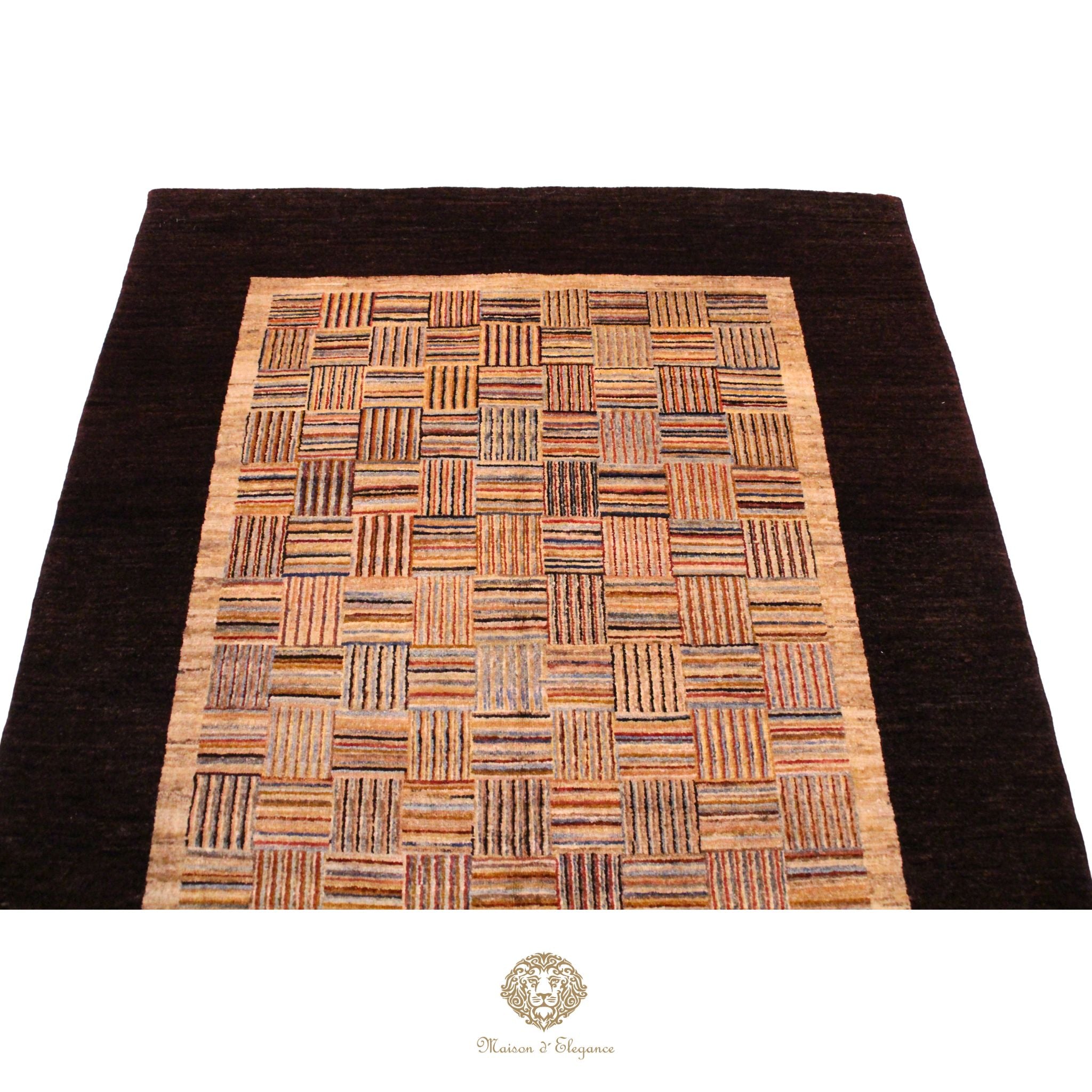 Alfombra Ziegler Lana Diseño Geométrico a rayas 202 x 152 cm