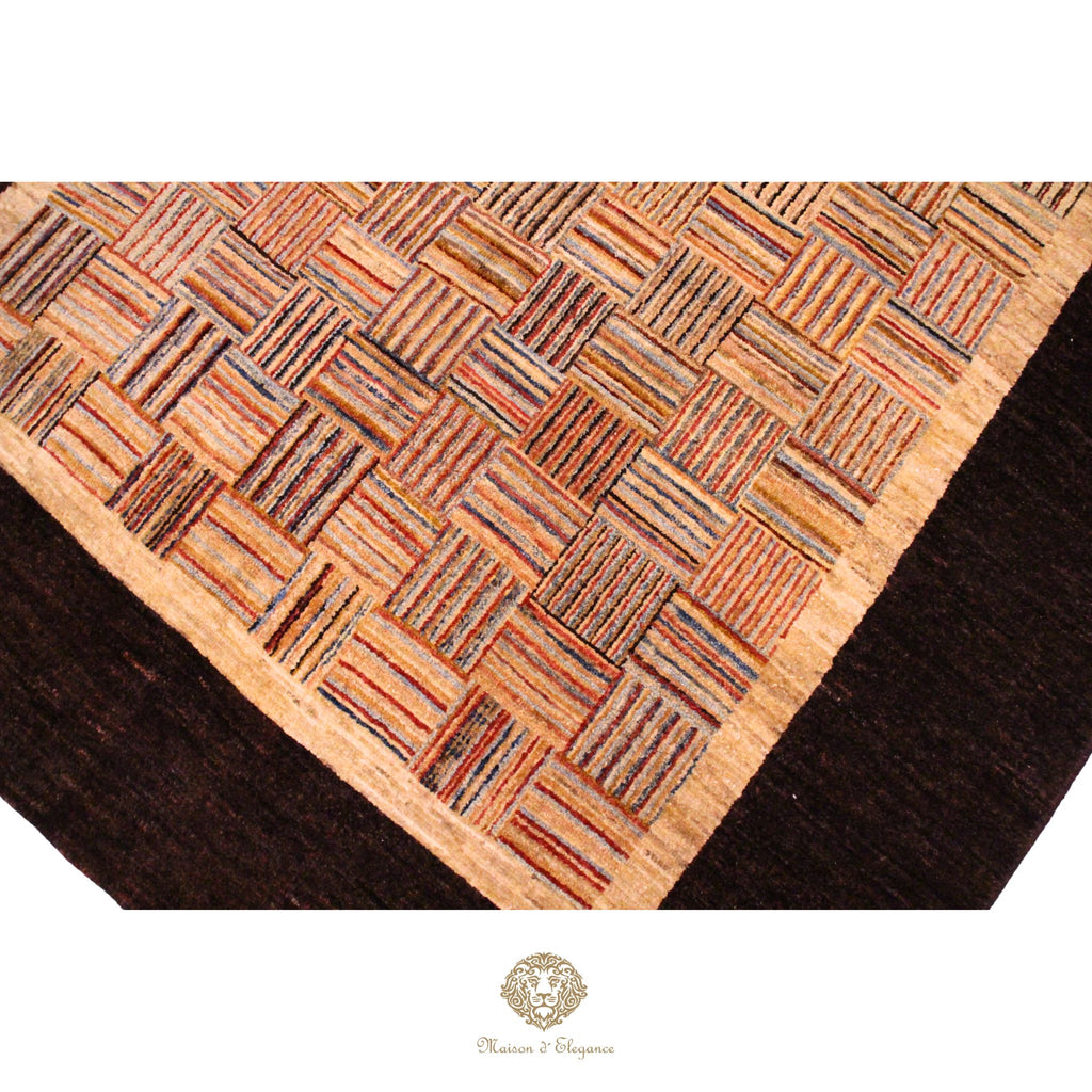 Alfombra Ziegler Lana Diseño Geométrico a rayas 202 x 152 cm