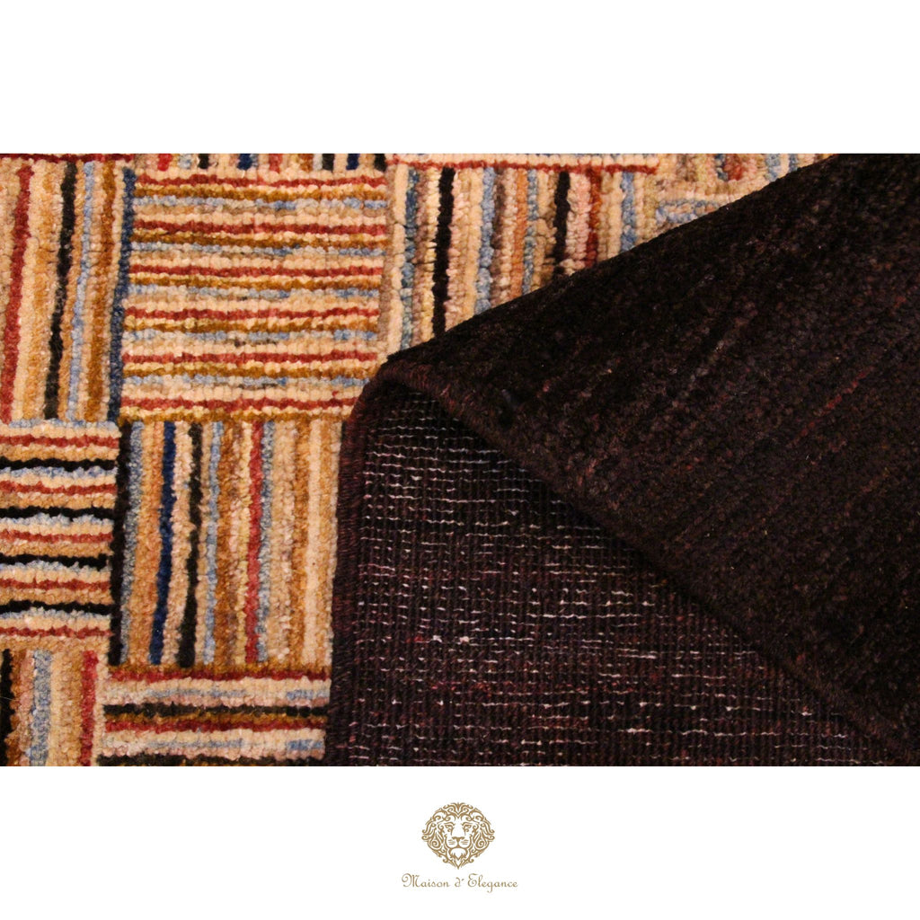 Alfombra Ziegler Lana Diseño Geométrico a rayas 202 x 152 cm