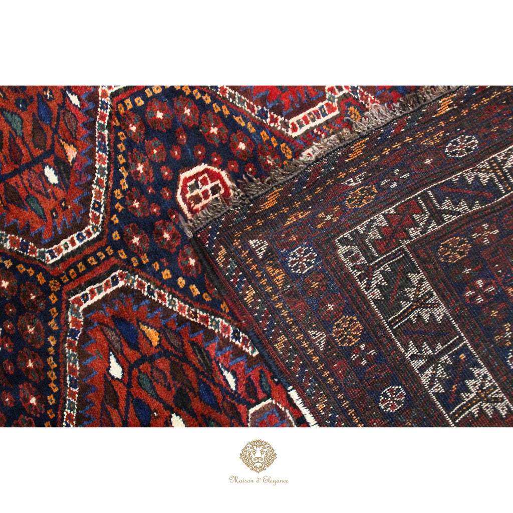 Alfombra Qashqai Lana Diseño Tribal Persa Auténtica 306 x 206 cm