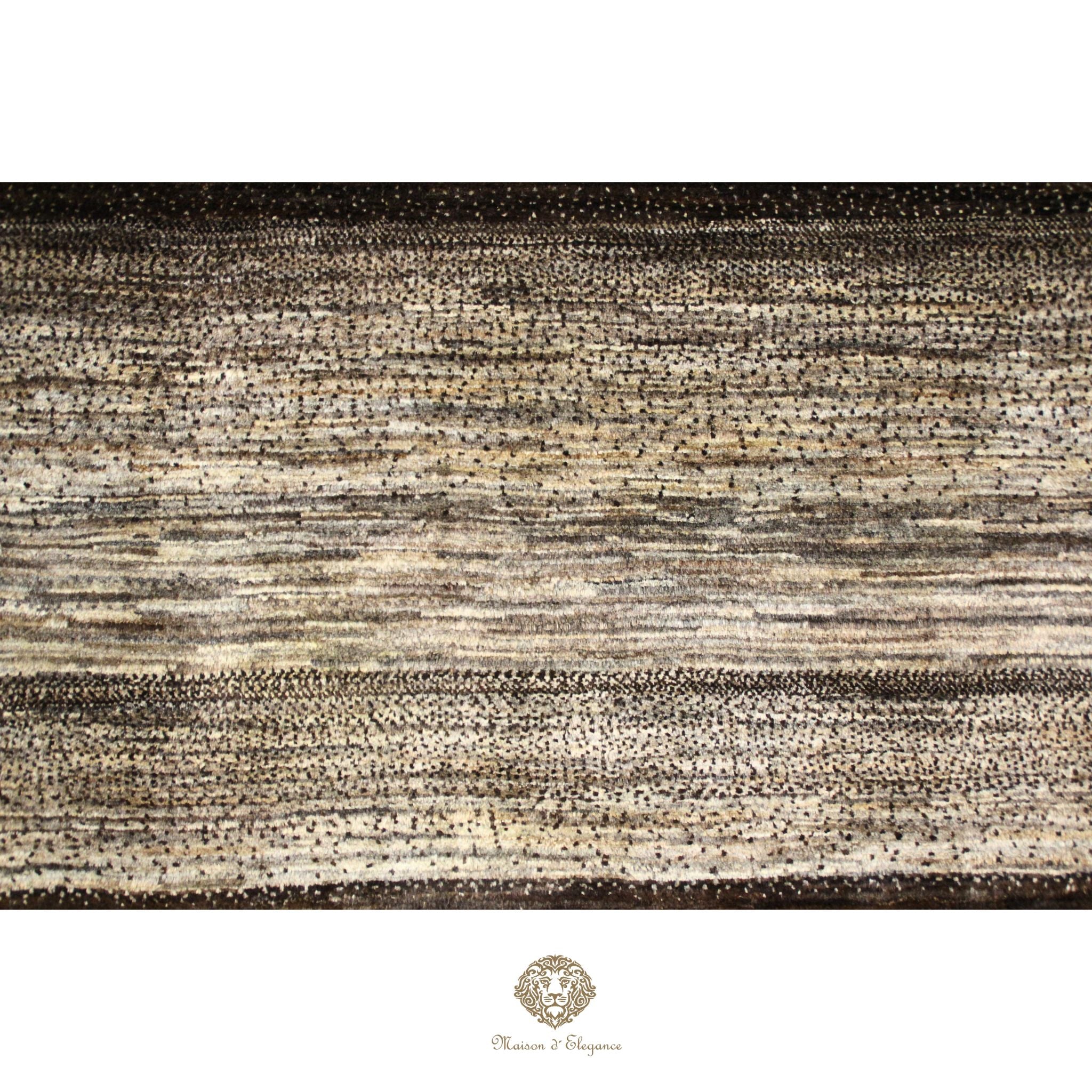 Alfombra Moderna Lana Natural Tonos Grises y Neutros 180 x 114 cm