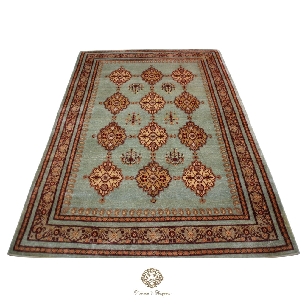 Alfombra Moderna Lana Premium Colores Fríos | 244 X 156 cm