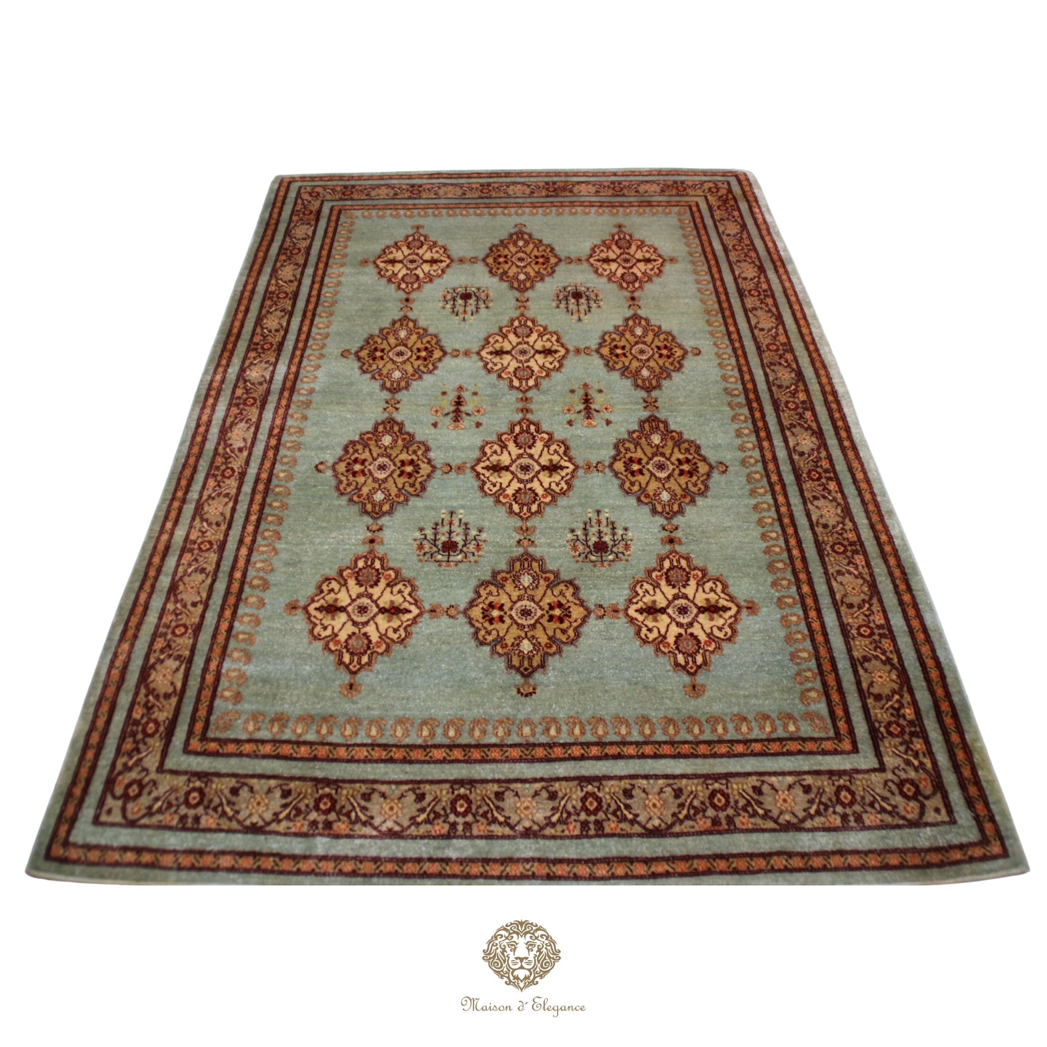 Alfombra Moderna Lana Premium Colores Fríos | 244 X 156 cm