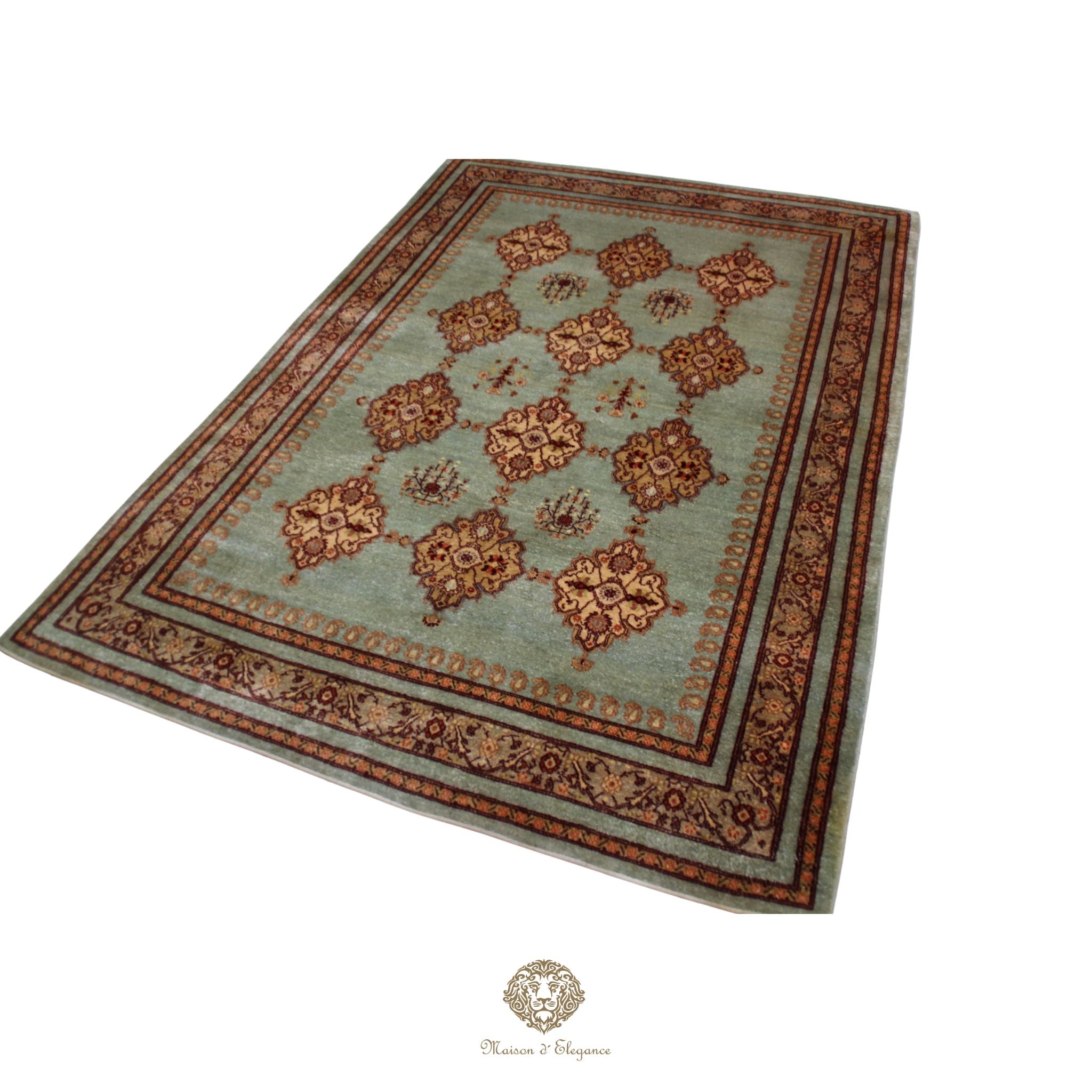 Alfombra Moderna Lana Premium Colores Fríos | 244 X 156 cm