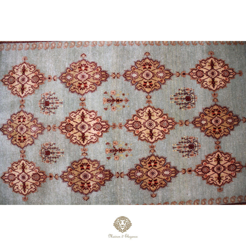 Alfombra Moderna Lana Premium Colores Fríos | 244 X 156 cm