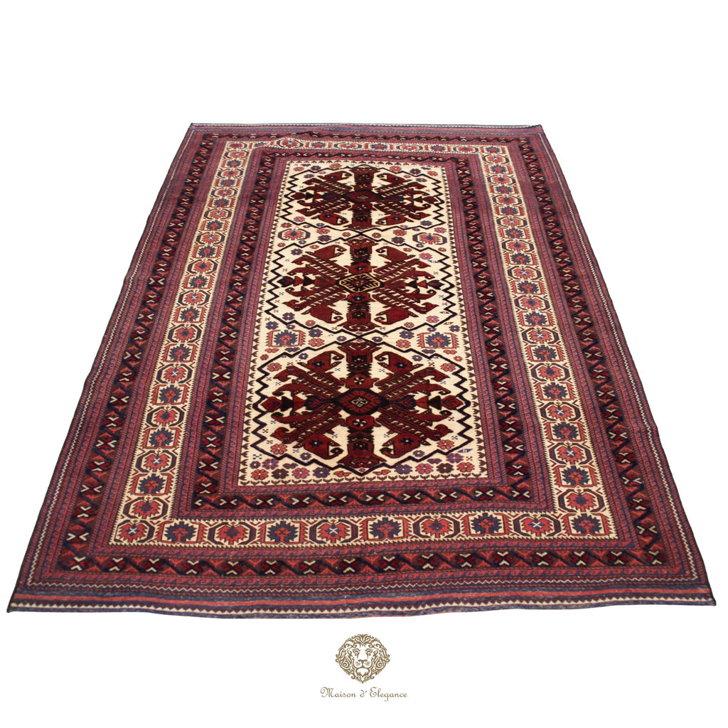 Alfombra Soumak Artesanal Lana/ Tintes Vegetales 260 x 200 cm