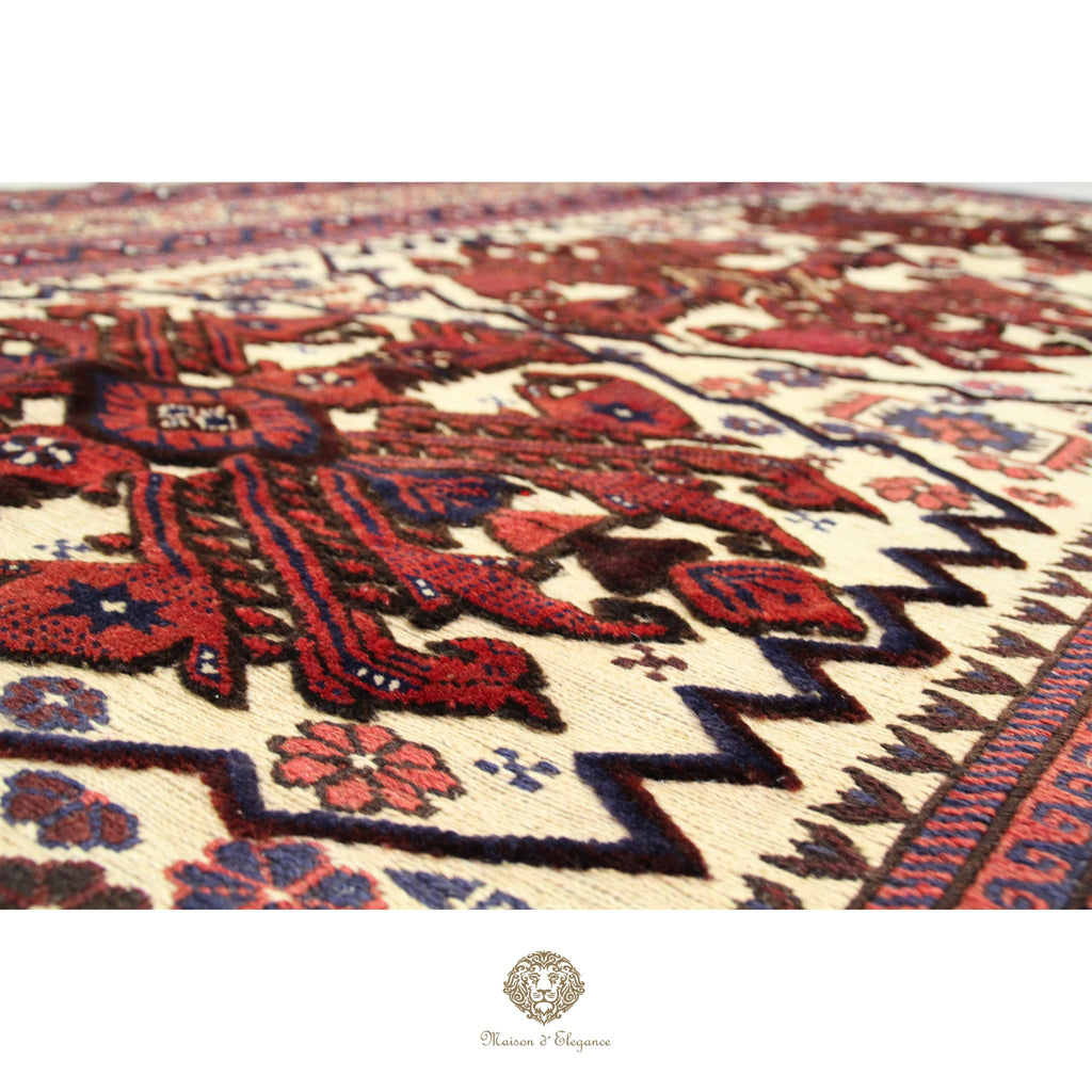 Alfombra Soumak Artesanal Lana/ Tintes Vegetales 260 x 200 cm