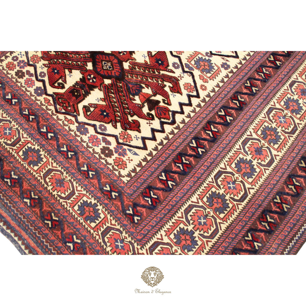 Alfombra Soumak Artesanal Lana/ Tintes Vegetales 260 x 200 cm