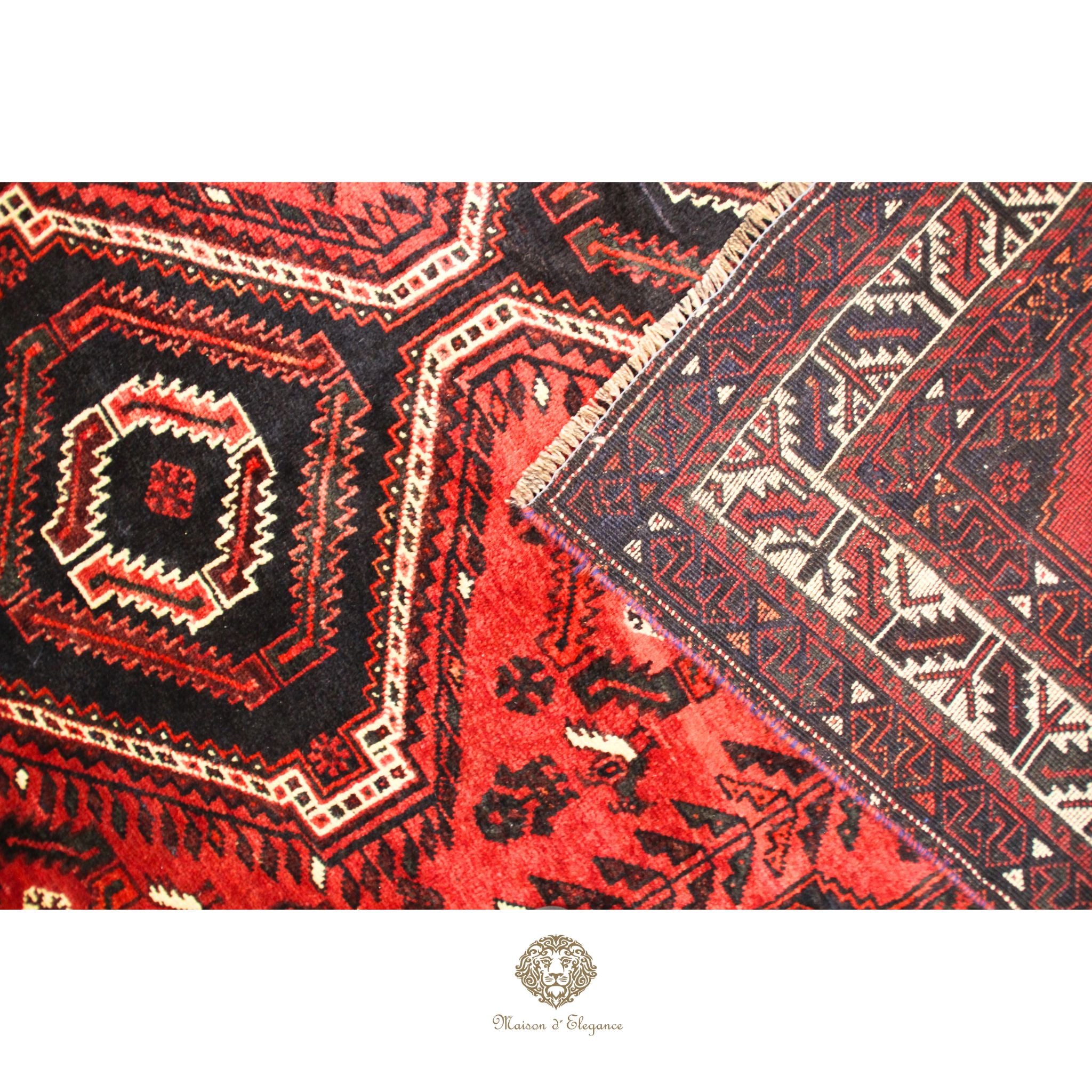 Alfombra Shiraz Geométrica de Lana - Colores Vibrantes 276 x 203 cm