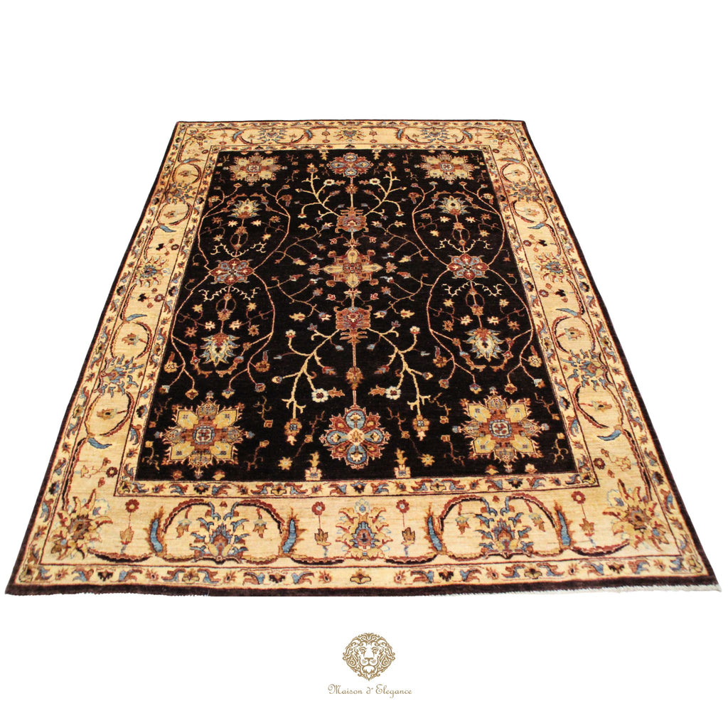 Alfombra Mahal Lana Diseño Floral Persa Clásica 248 x 193 cm