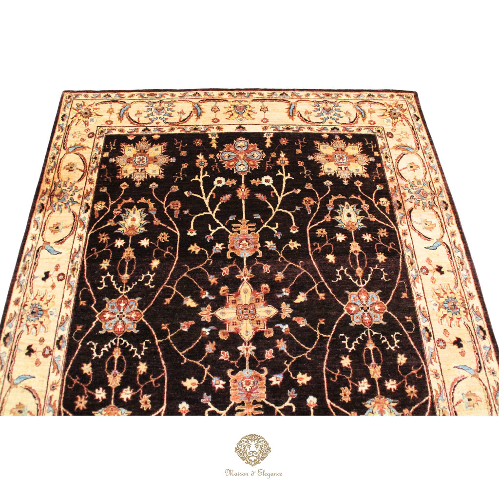 Alfombra Mahal Lana Diseño Floral Persa Clásica 248 x 193 cm