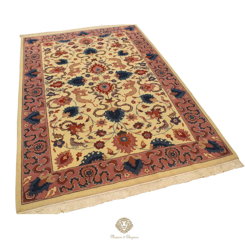 Alfombra Tradicional Lana All Over Colores Pasteles - Diseño Artesanal 280 x 179 cm