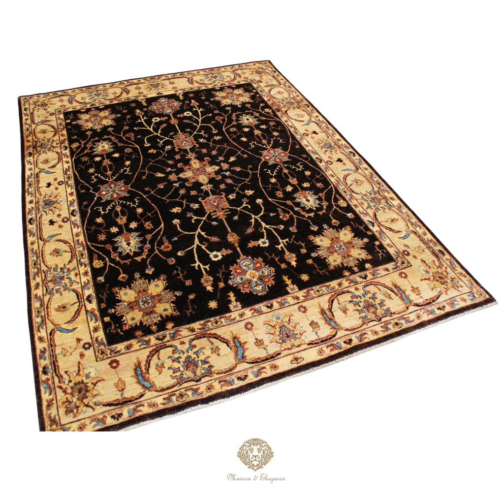 Alfombra Mahal Lana Diseño Floral Persa Clásica 248 x 193 cm