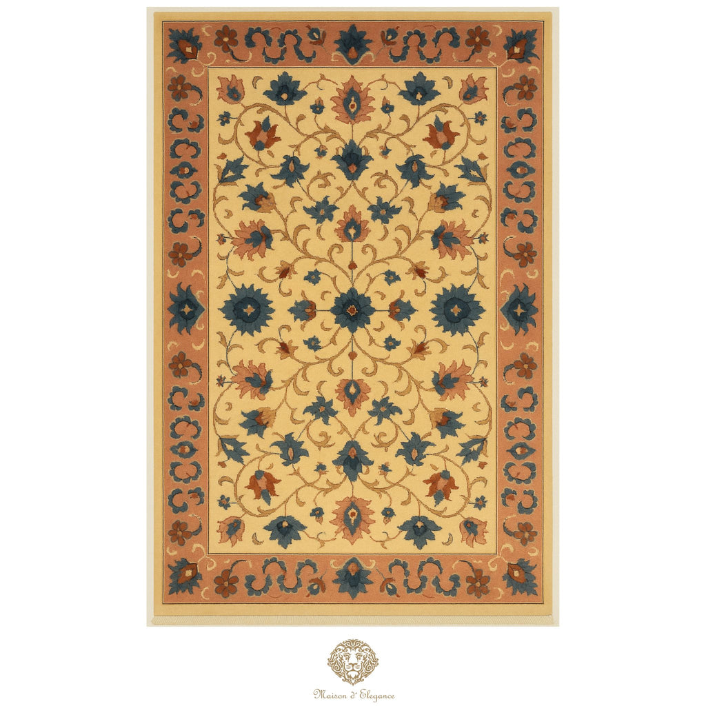 Alfombra Tradicional Lana All Over Colores Pasteles - Diseño Artesanal 280 x 179 cm