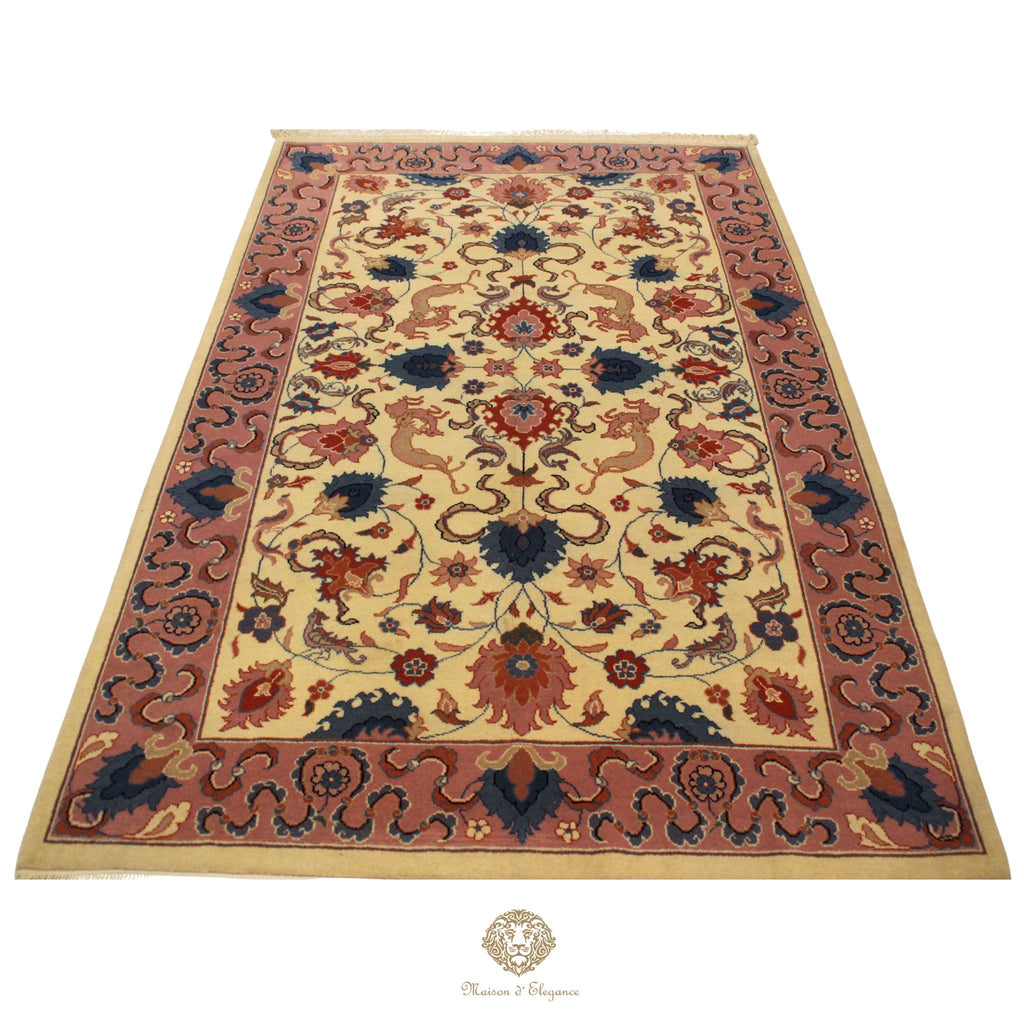 Alfombra Tradicional Lana All Over Colores Pasteles - Diseño Artesanal 280 x 179 cm