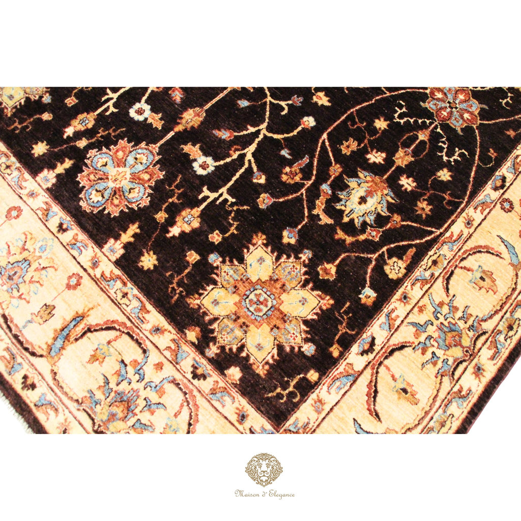 Alfombra Mahal Lana Diseño Floral Persa Clásica 248 x 193 cm