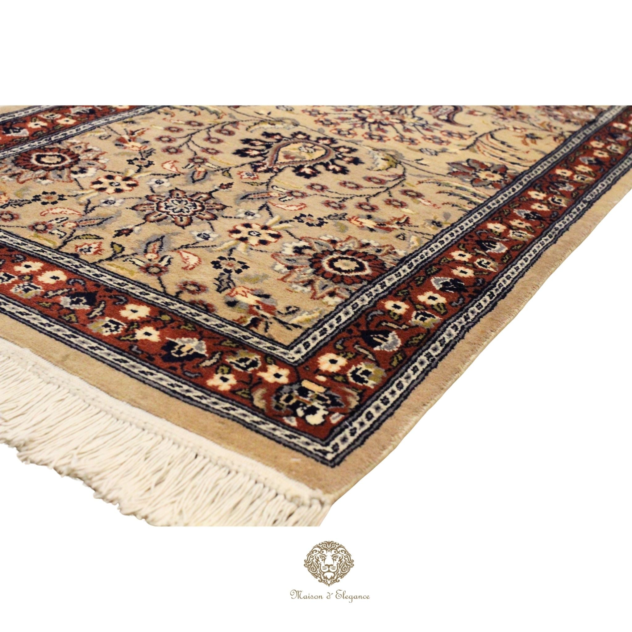 Caminero Oriental Tradicional Lana Pura - Alfombra Artesanal 404 x 75 cm