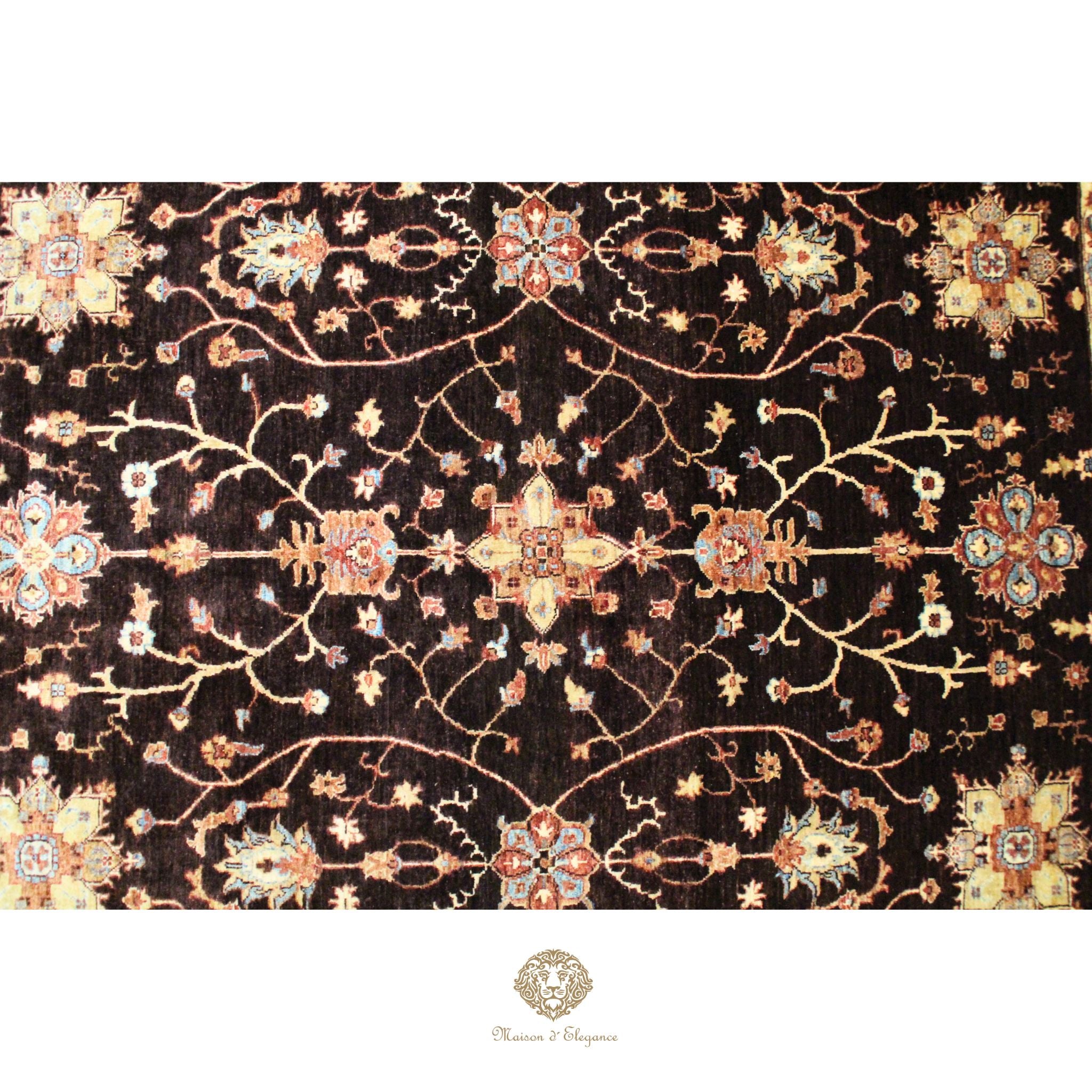 Alfombra Mahal Lana Diseño Floral Persa Clásica 248 x 193 cm