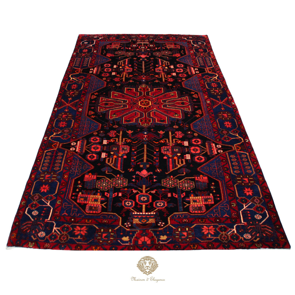 Alfombra Artesanal Lana Natural Tintes Vegetales 262 x 156 cm