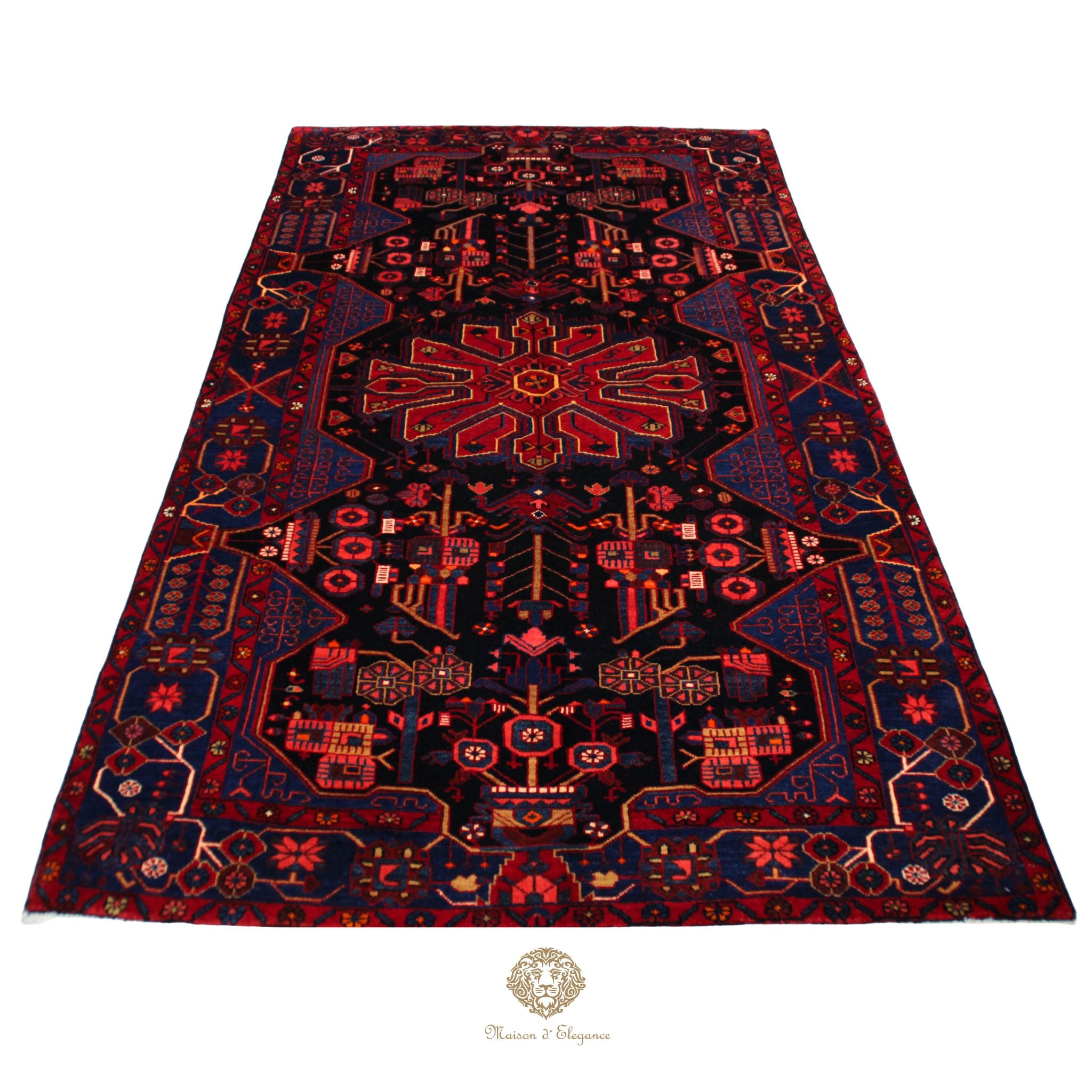 Alfombra Artesanal Lana Natural Tintes Vegetales 262 x 156 cm