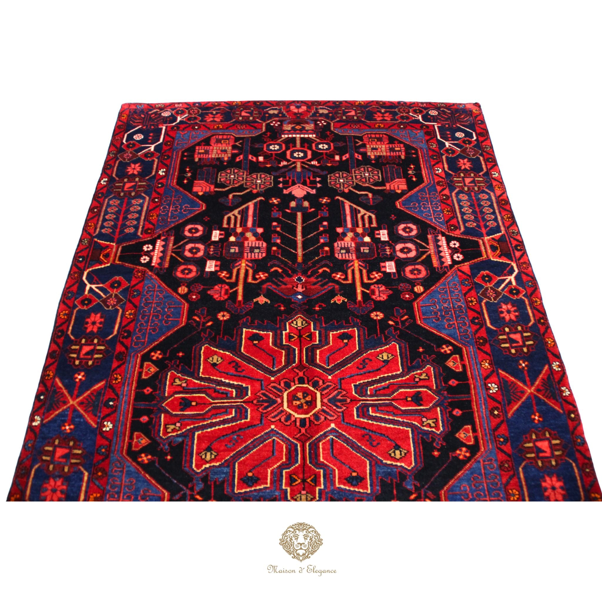 Alfombra Artesanal Lana Natural Tintes Vegetales 262 x 156 cm