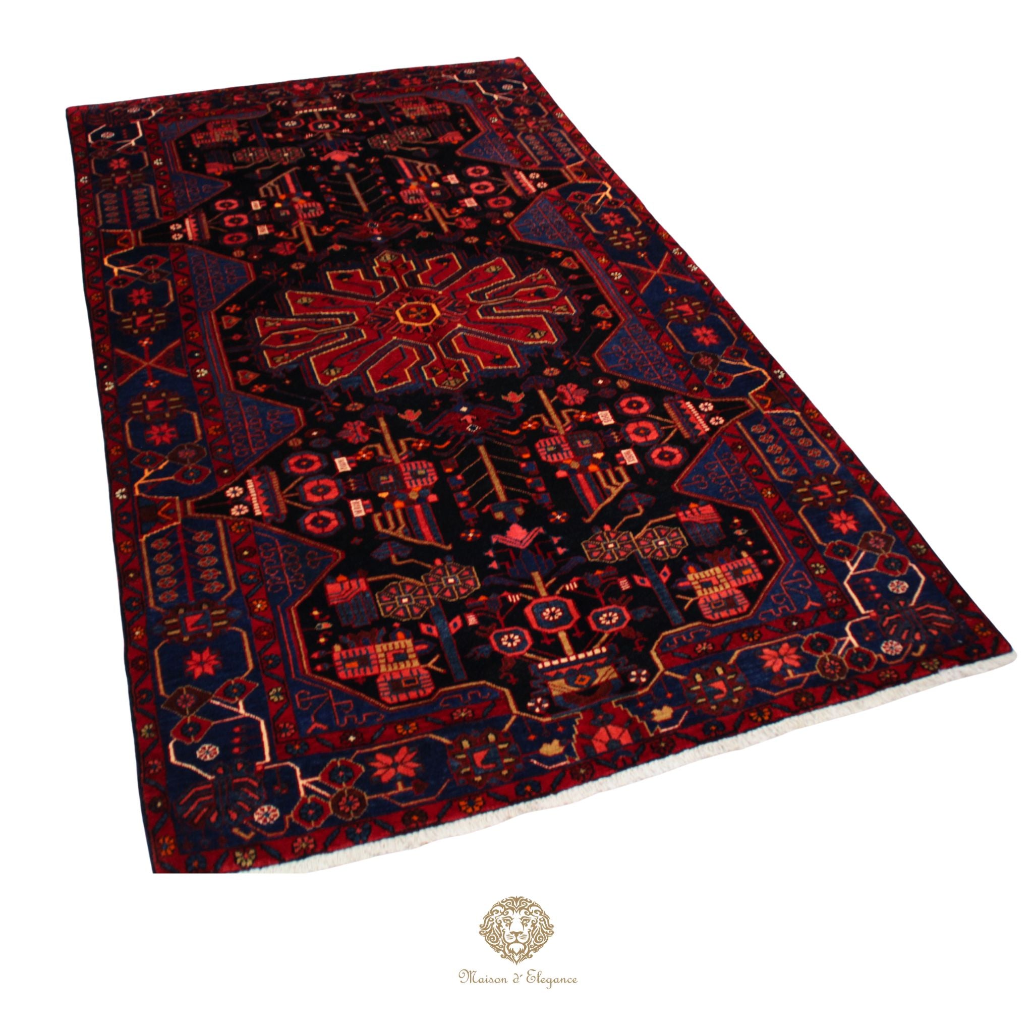 Alfombra Artesanal Lana Natural Tintes Vegetales 262 x 156 cm