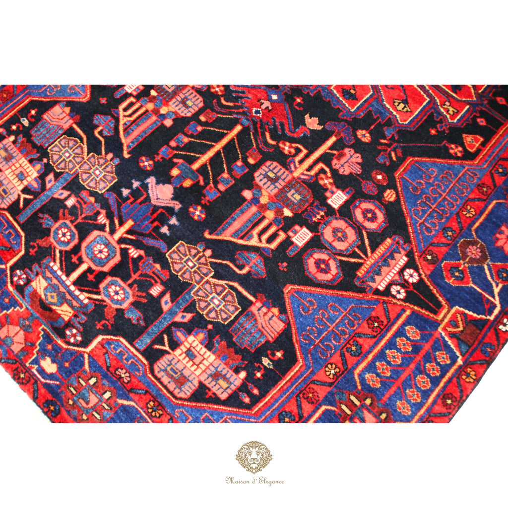 Alfombra Artesanal Lana Natural Tintes Vegetales 262 x 156 cm