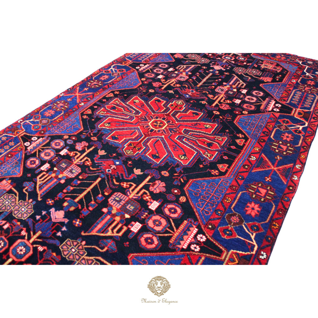 Alfombra Artesanal Lana Natural Tintes Vegetales 262 x 156 cm