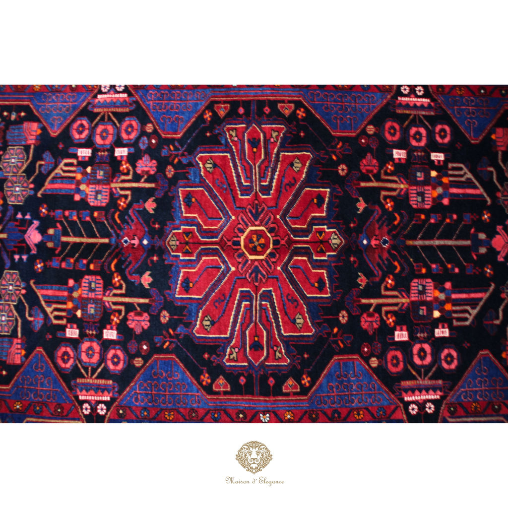 Alfombra Artesanal Lana Natural Tintes Vegetales 262 x 156 cm