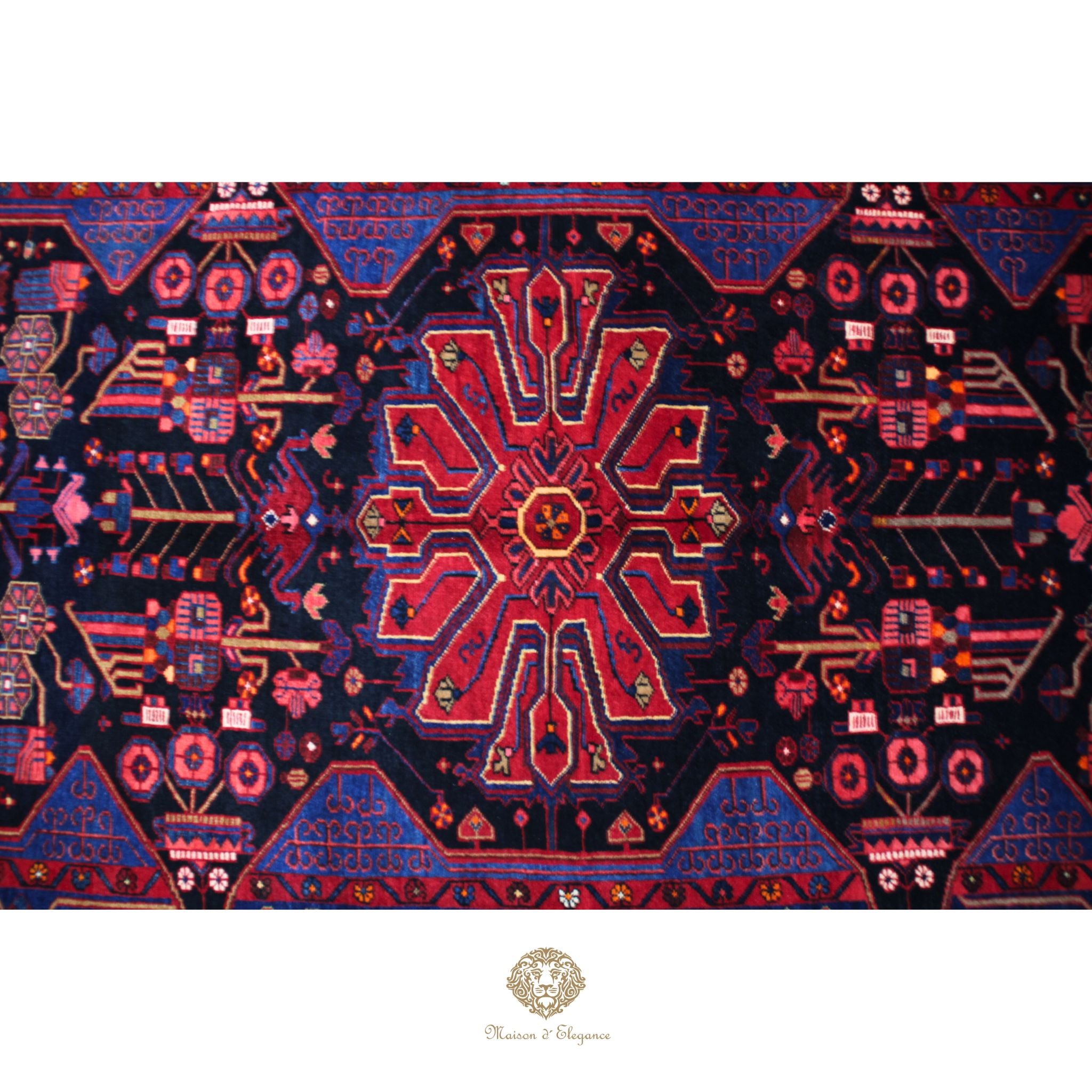 Alfombra Artesanal Lana Natural Tintes Vegetales 262 x 156 cm