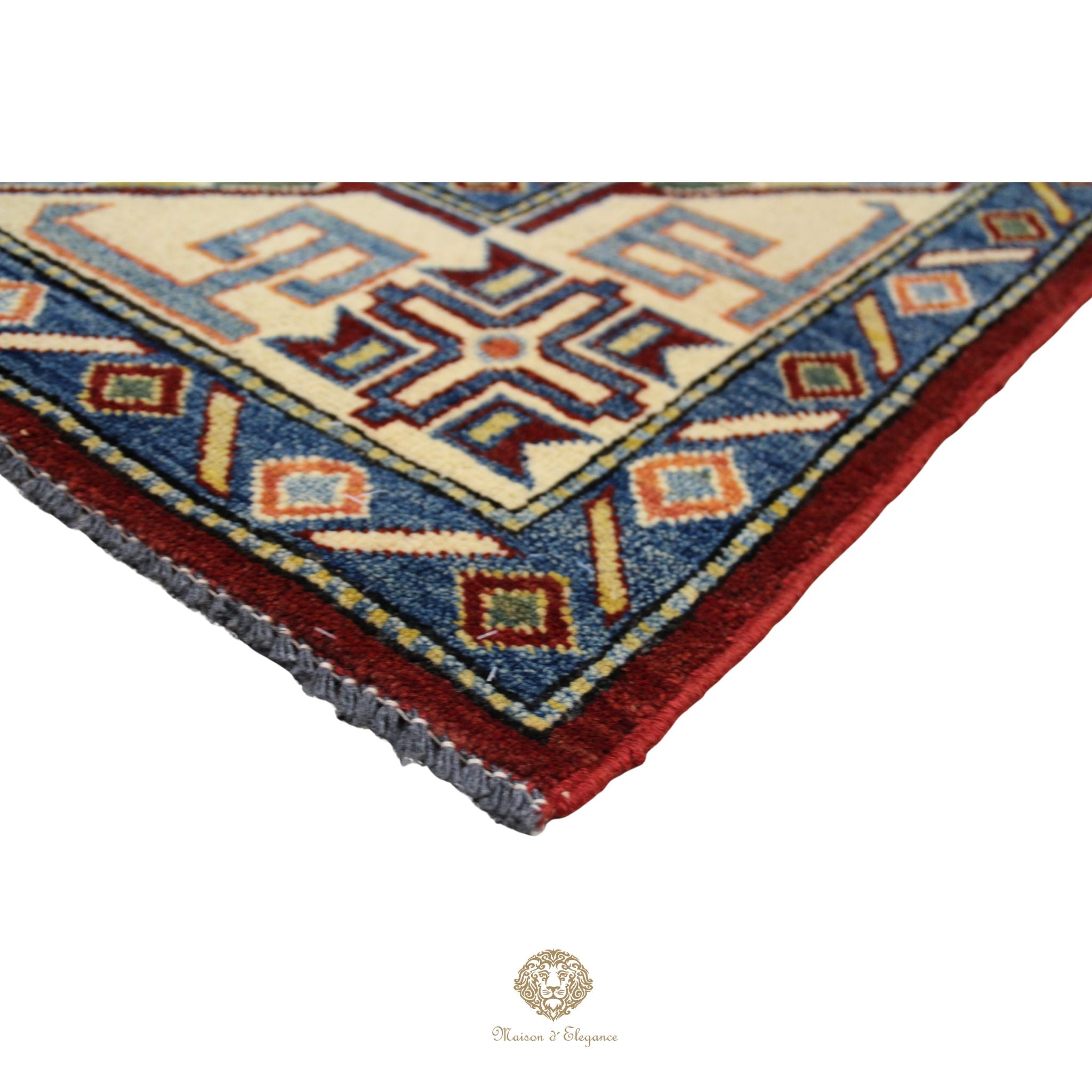 Alfombra Kazak de Lana Tradicional Caucásica 247 x 171