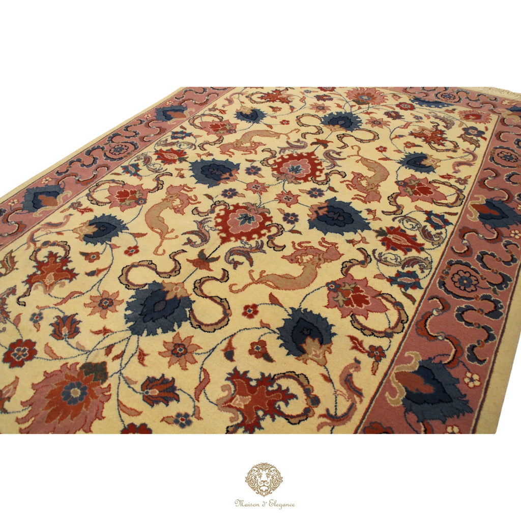 Alfombra Tradicional Lana All Over Colores Pasteles - Diseño Artesanal 280 x 179 cm