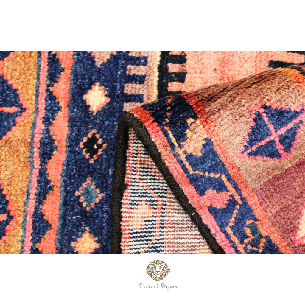 Alfombra Hamedan Lana Doble Centro Geométrico Persa 250 x 118 cm