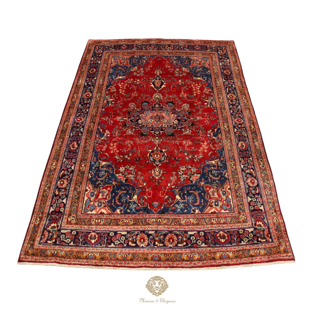 Alfombra Tradicional Lana Medallón Central Hecha a Mano 300 x 198 cm