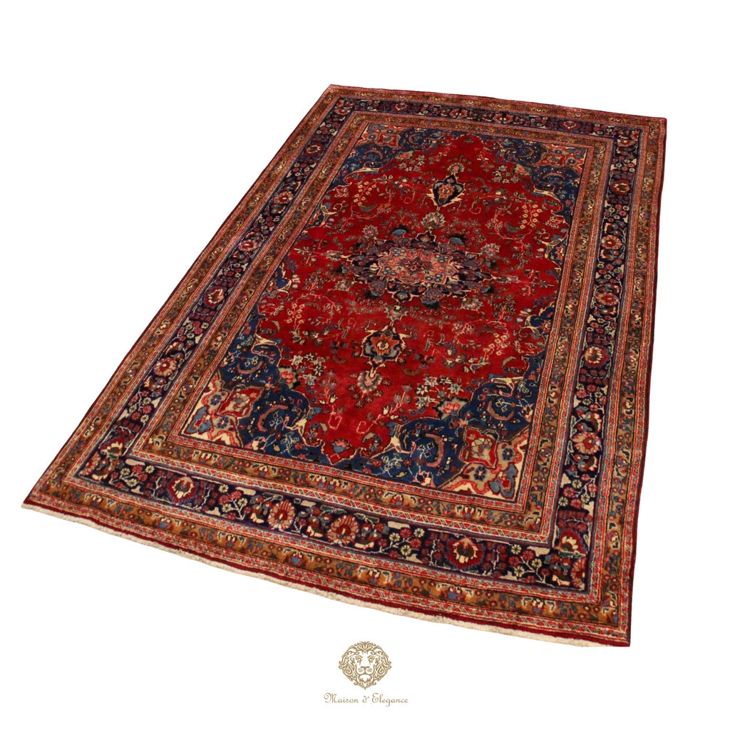 Alfombra Tradicional Lana Medallón Central Hecha a Mano 300 x 198 cm