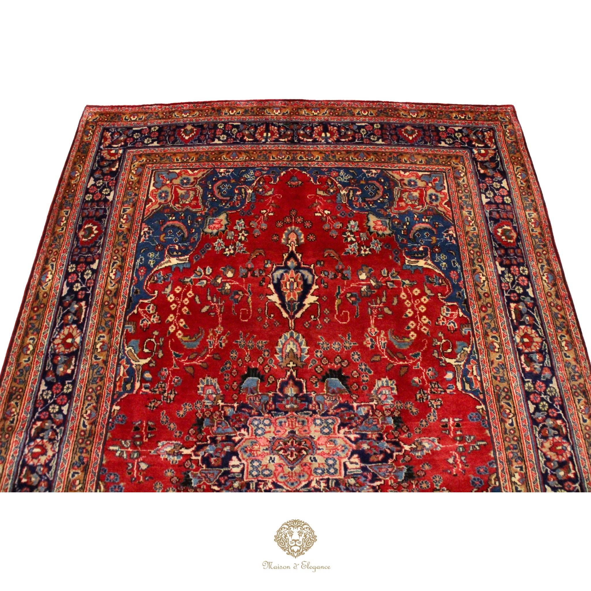 Alfombra Tradicional Lana Medallón Central Hecha a Mano 300 x 198 cm