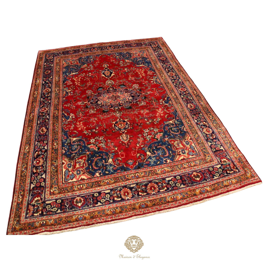 Alfombra Tradicional Lana Medallón Central Hecha a Mano 300 x 198 cm