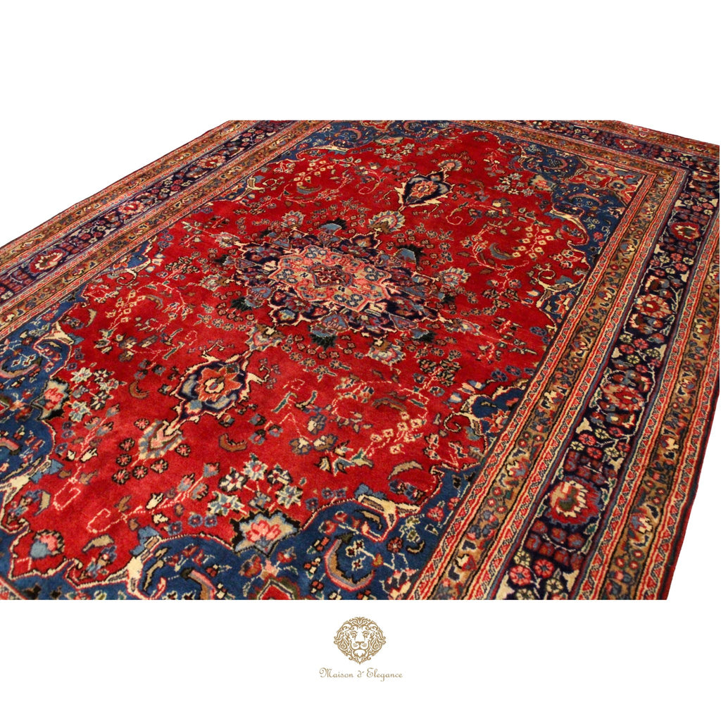 Alfombra Tradicional Lana Medallón Central Hecha a Mano 300 x 198 cm