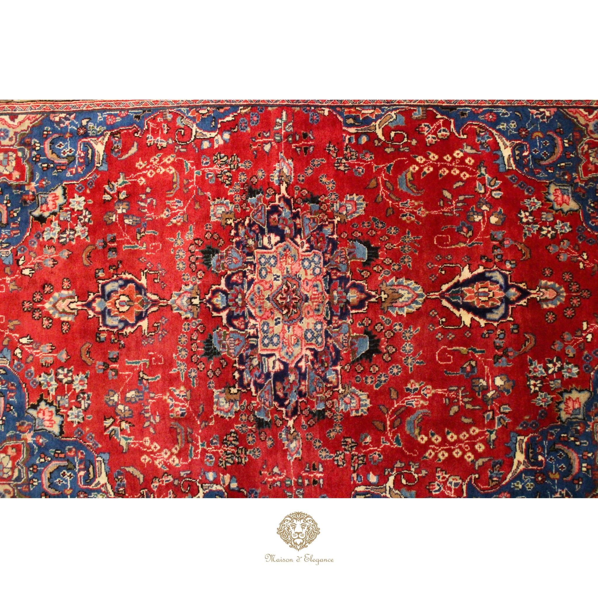 Alfombra Tradicional Lana Medallón Central Hecha a Mano 300 x 198 cm