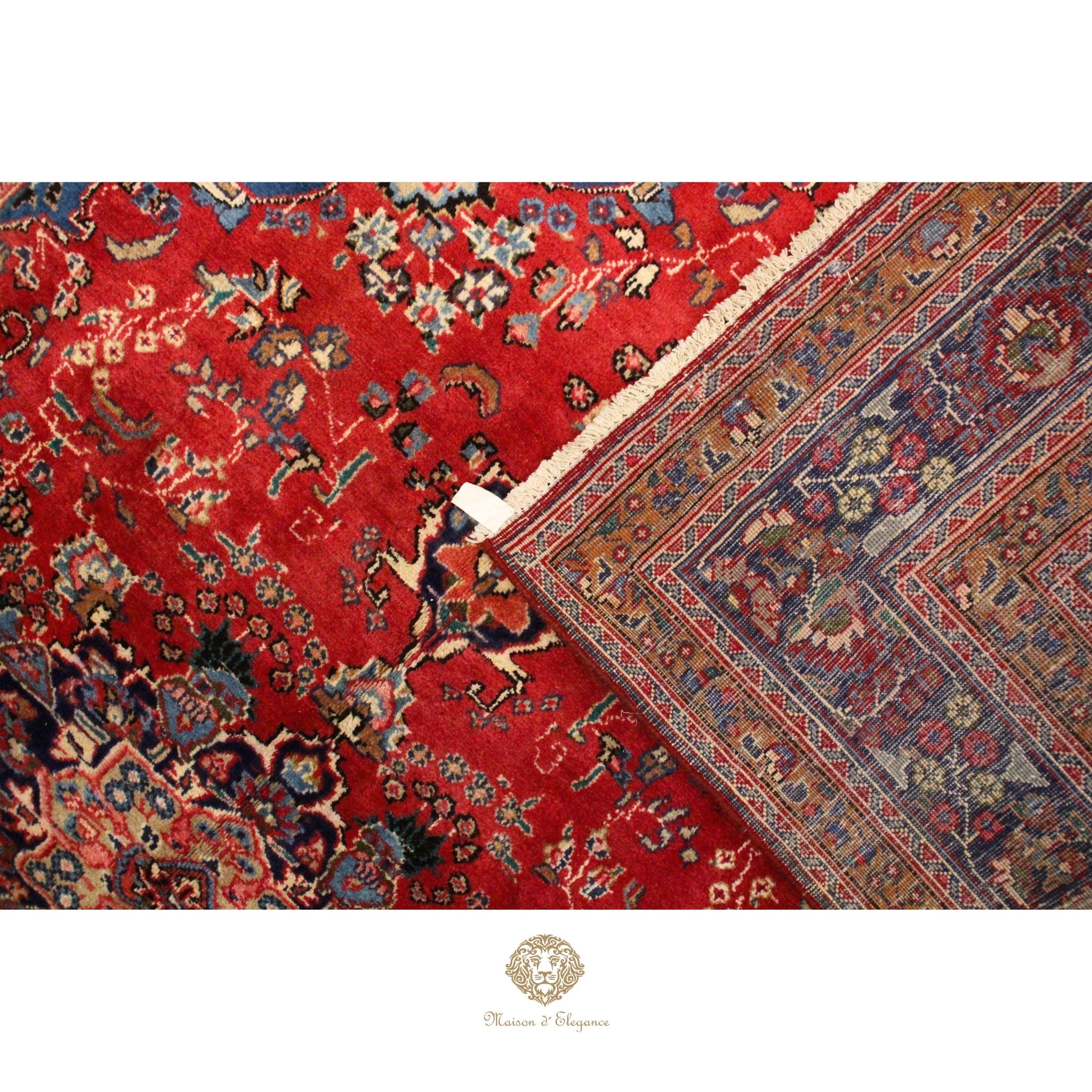 Alfombra Tradicional Lana Medallón Central Hecha a Mano 300 x 198 cm