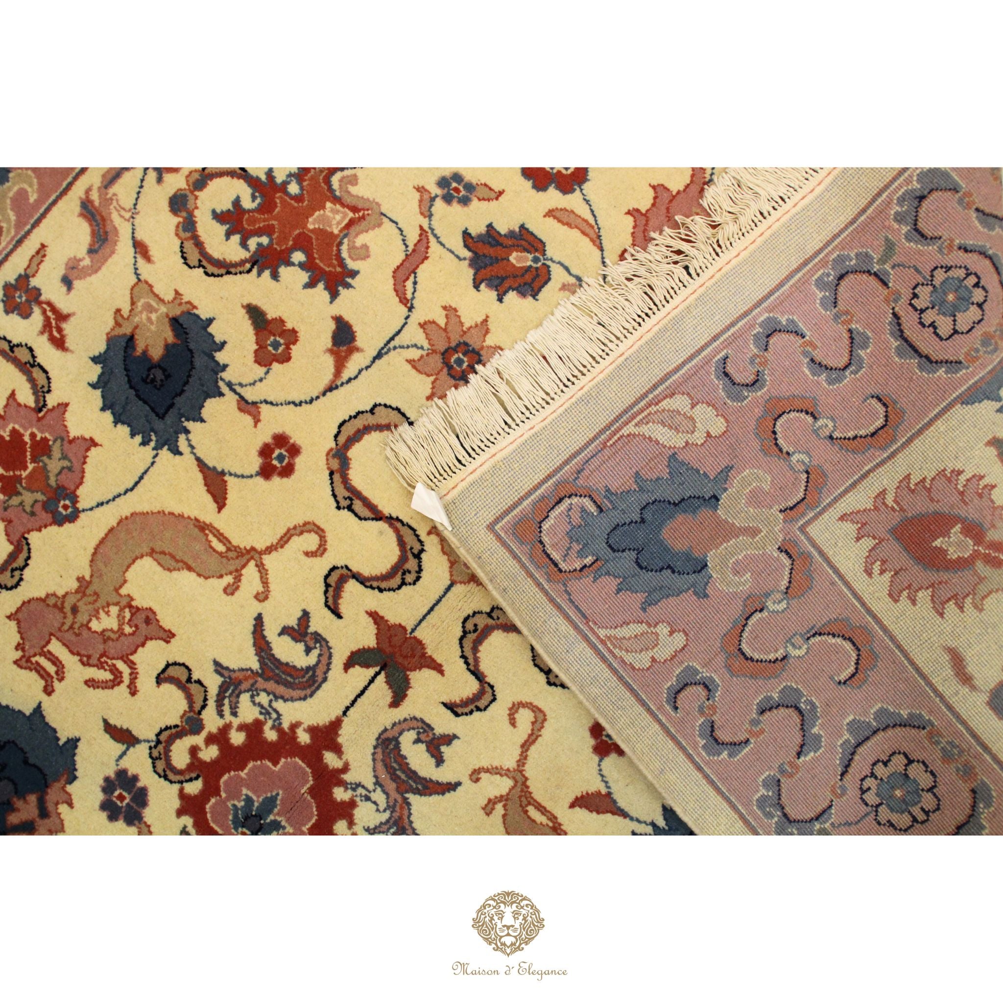 Alfombra Tradicional Lana All Over Colores Pasteles - Diseño Artesanal 280 x 179 cm