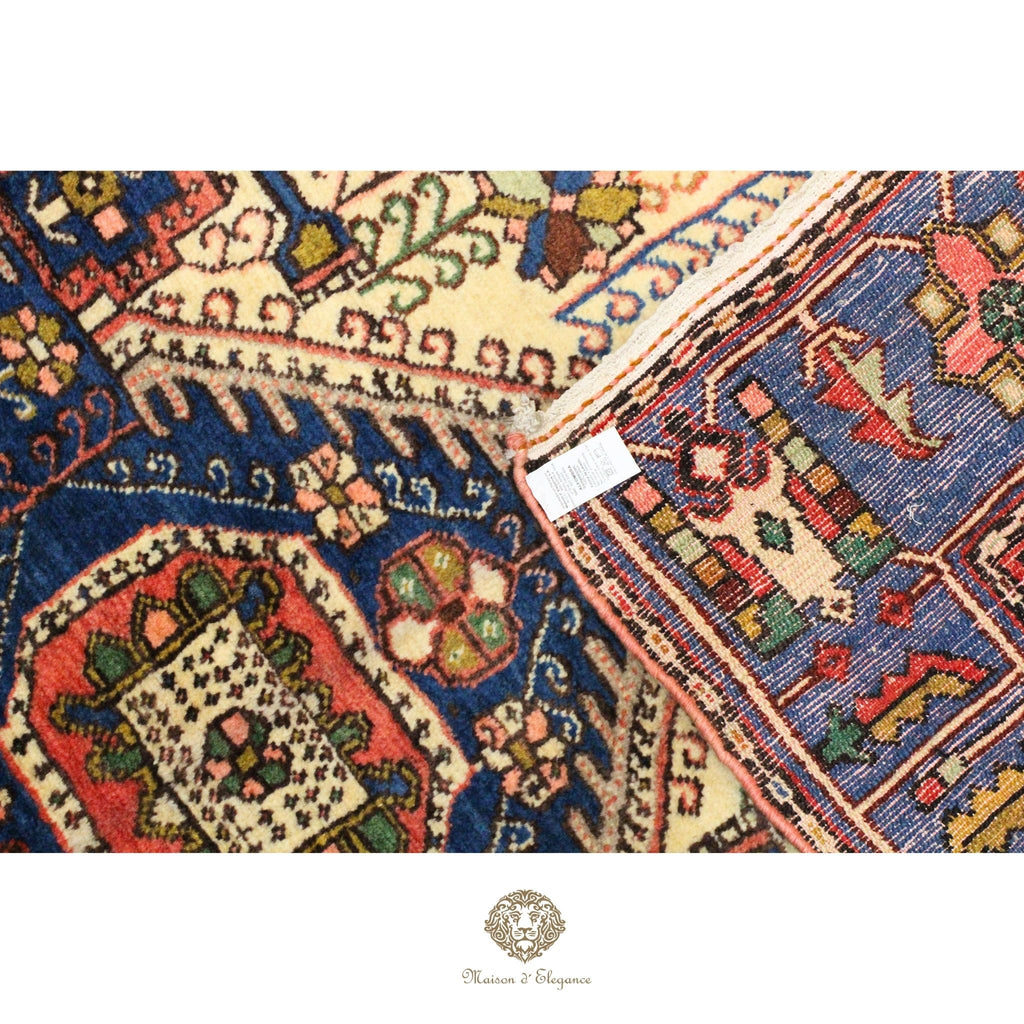 Alfombra Hamedan Lana Centro Geométrico Persa Tradicional 206 x 140 cm