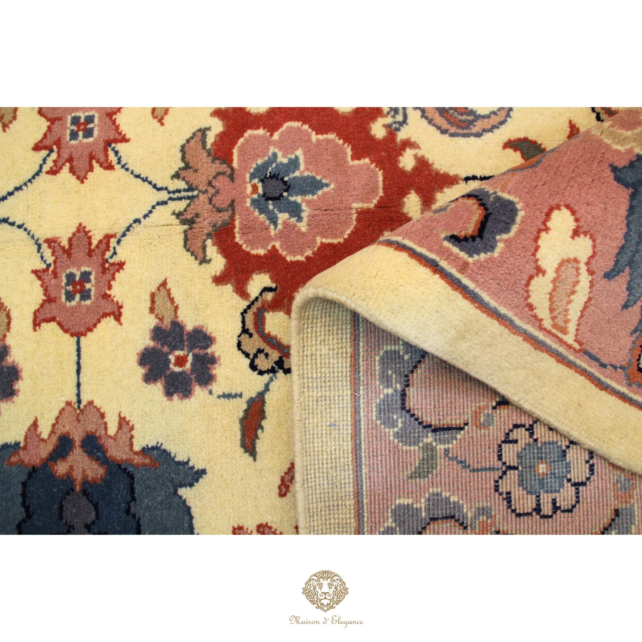 Alfombra Tradicional Lana All Over Colores Pasteles - Diseño Artesanal 280 x 179 cm