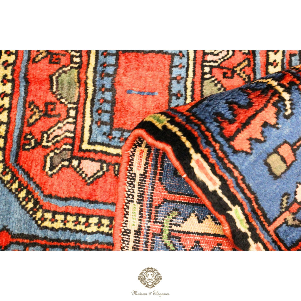 Alfombra Hamedan Lana Centro Geométrico Persa Tradicional 217 x 136 cm